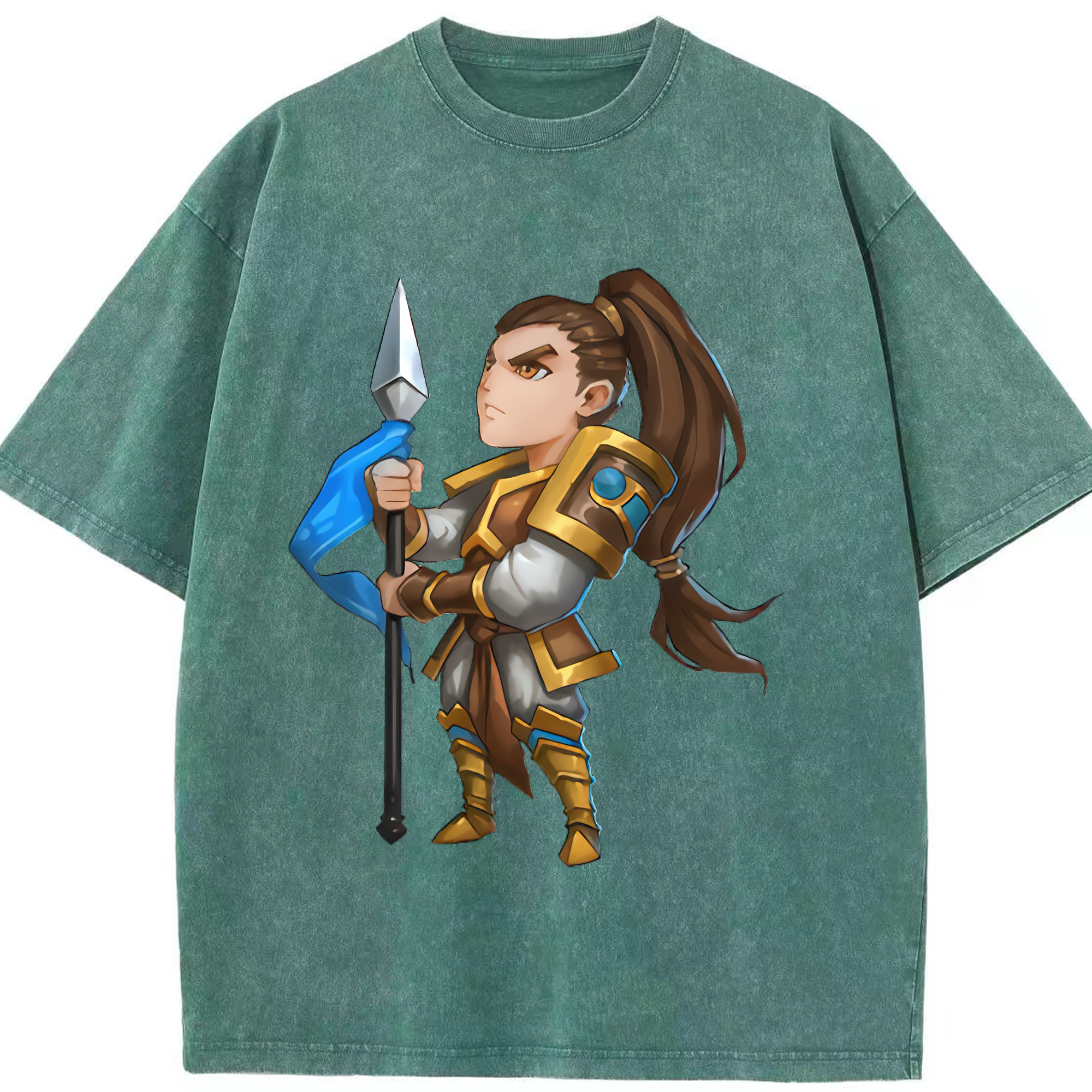 リーグ・オブ・レジェンド League of Legends LOL 綿100% ヴィンテージ風 半袖Tシャツ（フロントプリント）